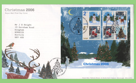 G.B. 2006 Christmas m/s on Royal Mail First Day Cover, Bethlehem