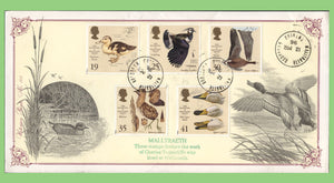 G.B. 1996 Wildfowl & Wetlands Trust set on 4d Post First Day Cover, Malltraeth cds