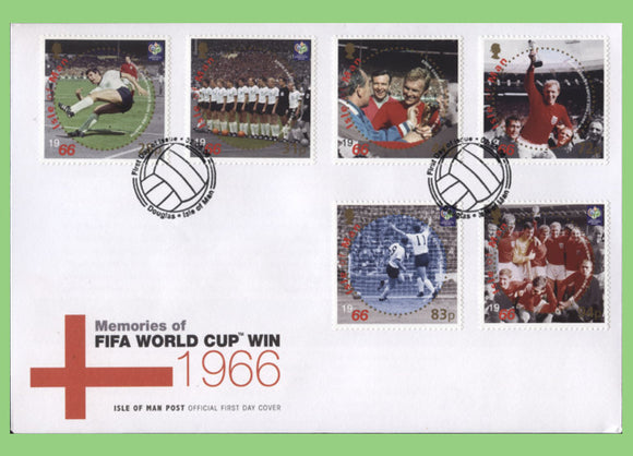 Isle of Man 2006 FIFA World Cup Win set on First Day Cover