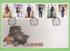 Isle of Man 2001 Island Postman set First Day Cover