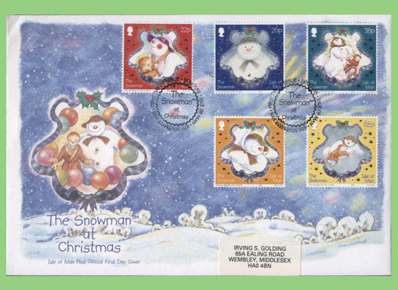 Isle of Man 2003 Christmas set First Day Cover