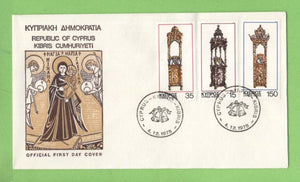 Cyprus 1978 Christmas set on First Day Cover