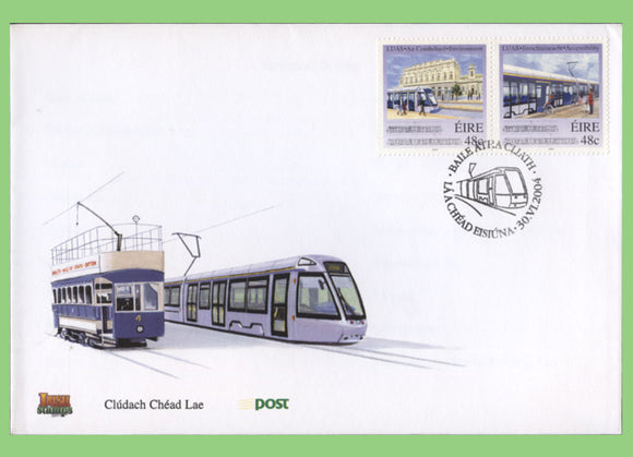 Ireland 2004 Introduction of LUAS, Trains/Trams First Day Cover