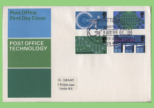 G.B. 1969 Post Office Technology set on Post Office First Day Cover, University College