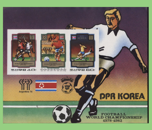 Korea North 1980 Football World Cup Argentina miniature sheet mint