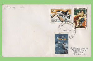 Australian Antarctic 1975 multi franked cover to London, ANARE MacQuarie