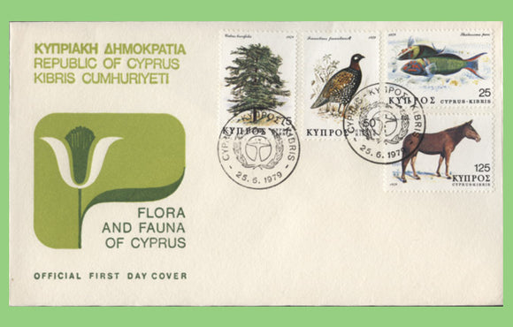 Cyprus 1979 Flora & Fauna set on Official First Day Cover