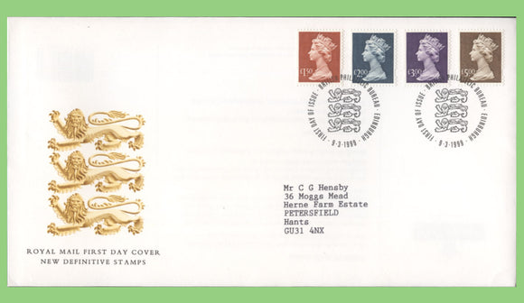 G.B. 1999 High Value definitives Royal Mail First Day Cover, Bureau