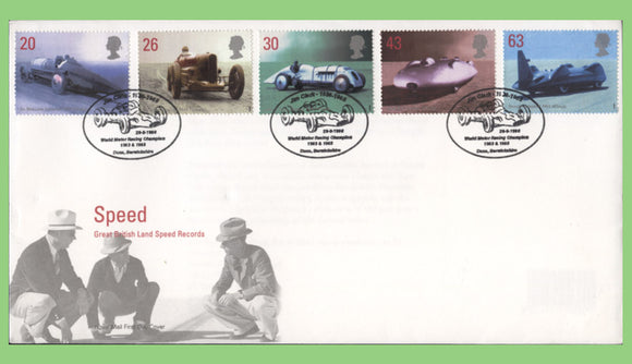 G.B. 1998 Speed set on u/a Royal Mail First Day Cover, Duns, Berwickshire