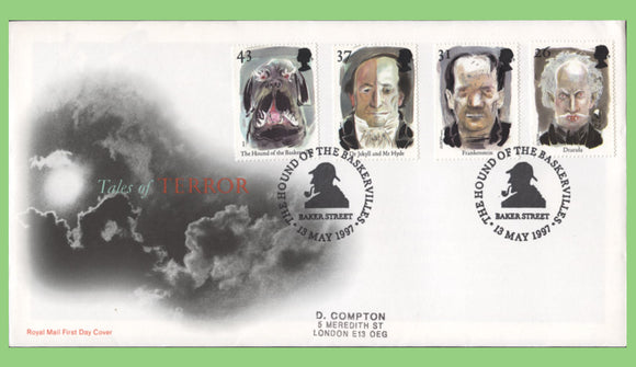 G.B. 1997 Tales of Horror set Royal Mail First Day Cover, Baker Street