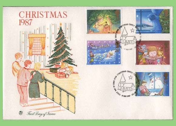 G.B. 1987 Christmas on Stuart First Day Cover, Bethlehem