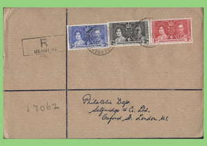 Somaliland 1937 KGVI Coronation set on First Day Cover
