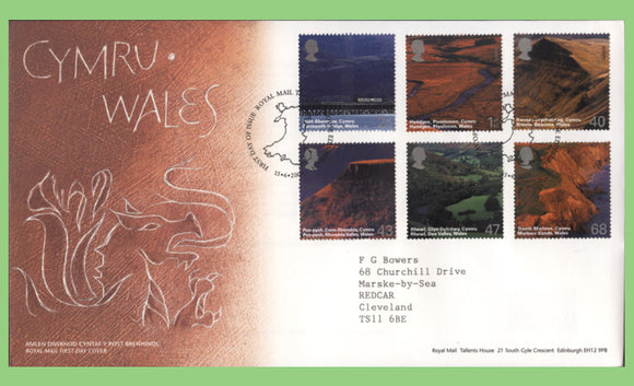 G.B. 2004 Wales set on Royal Mail First Day Cover, Tallents House