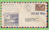 Canada 1936 Airmail First Flight, Cole - Golden Arm Cachet Cover