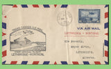 Canada 1939 Airmail First Flight, Lethbridge - Montreal Cachet Cover