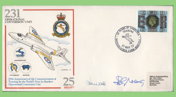 G.B. 1977 RAF Operational Training Unit, flown & signed cover