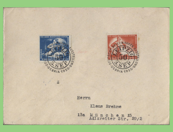 Germany 1950 Debria Exhibition cancel cover