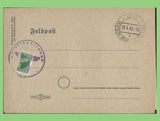 Germany 1945 Feldpost Letter card with bisect, Libau cancel