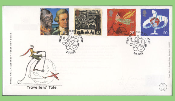 G.B. 1999 Travellers Tale on Royal Mail First Day Cover, Coventry