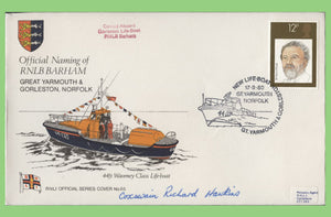 G.B. 1980 Naming of RNLB Barham, signed official RNLI cover No 65