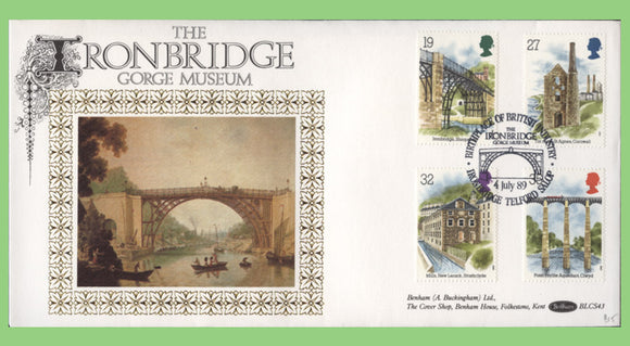 G.B. 1989 Industrial Archeology on Benham First Day Cover, St Agnes, Cornwall