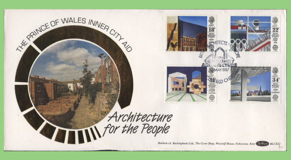 G.B. 1987 Europa, Architecture set on Benham First Day Cover, Cheshire