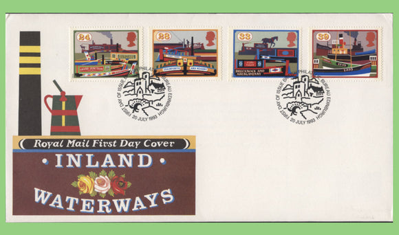 G.B. 1993 Inland Waterways set on Royal Mail First Day Cover, Bureau