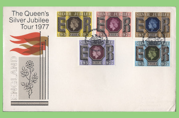 G.B. 1977 Silver Jubilee Royal Tour Post Office Commemorative Cover, Manchester