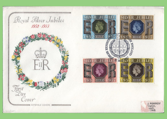 G.B. 1977 Silver Jubilee Cotswold First Day Cover, Bath