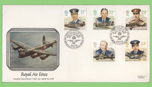 G.B. 1986 RAF set on Ltd. Ed. Pilgrim First Day Cover, BFPS 2114