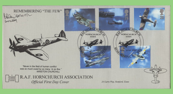 G.B. 1997 Architects of the Air Havering signed First Day Cover, RAF Hornchurch