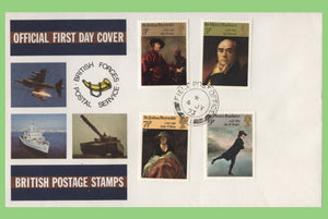 G.B. 1973 Paintings set u/a British Forces First Day Cover, Field Post Office