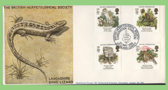 G.B. 1986 Nature Conservation set on Hawkwood First Day Cover, Studland