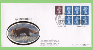 G.B. 1995 4p Enschede blue Fluor Benham First Day Cover