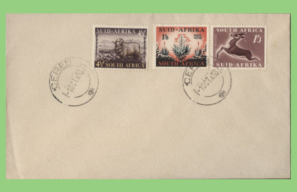 South Africa 1953 set on First Day Cover