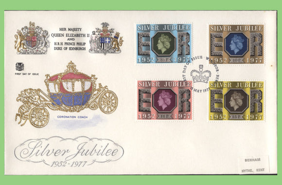 G.B. 1977 Silver Jubilee set on Stuart First Day Cover, Windsor