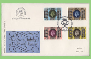 G.B. 1977 Silver Jubilee set on Post office First Day Cover, London SW1 + Cachet