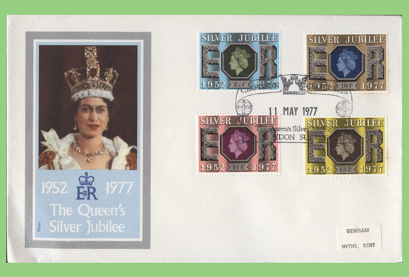 G.B. 1977 Silver Jubilee set on Philart First Day Cover, Croydon