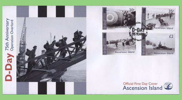 Ascension 2019 D-Day 75th Anniversary of Operation Overlord set on First Day Cover