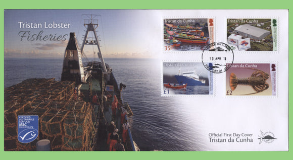 Tristan da Cunha 2019 Lobster Fisheries set on First Day Cover