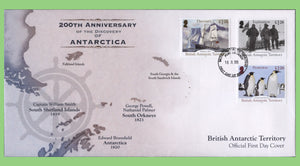 British Antarctic Territory 2019 200th Anniversary of the Discovery of Antarctica set on First Day Cover