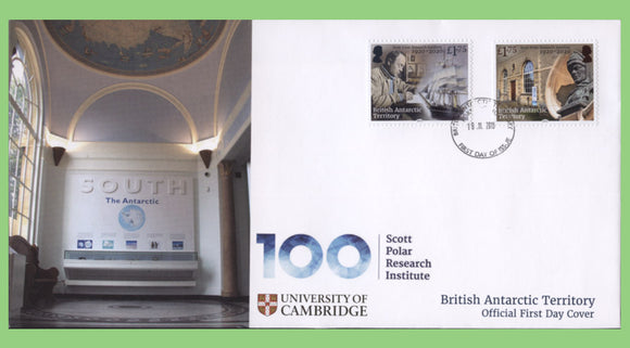 British Antarctic Territory 2019 Scott Polar Research Institute set on First Day Cover
