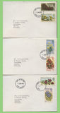 Falkland Islands 1972 Flowers definitives on Five First Day Covers and one Air Letter, Port Stanley