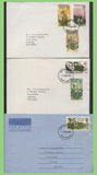 Falkland Islands 1972 Flowers definitives on Five First Day Covers and one Air Letter, Port Stanley