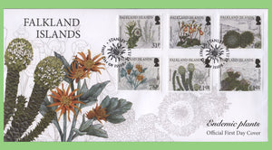 Falkland Islands 2016 Endemic Plants set on First Day Cover, Port Stanley