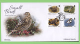 Falkland Islands 2017 Small Birds definitive set on three First Day Cover, Fox Bay