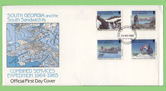South Georgia & SSI 1989 Combined Services Expedition set on First Day Cover
