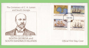 South Georgia & SSI 1994 Centenary of C. A. Larsen set on First Day Cover