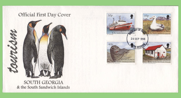 South Georgia & SSI 1998 Tourism set on First Day Cover