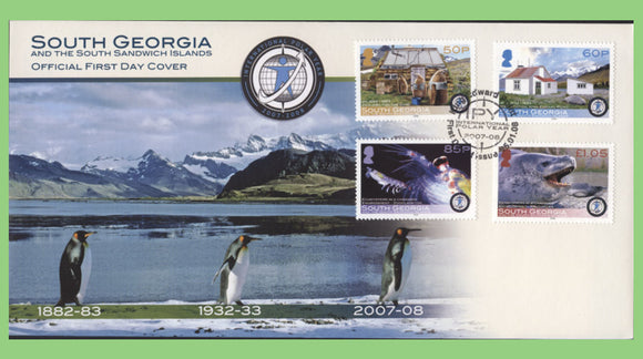 South Georgia & South Sandwich Is. 2008 International Polar Year set on First Day Cover